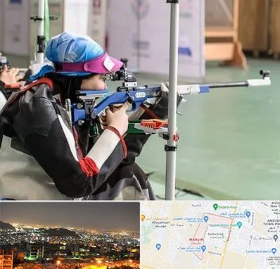 باشگاه تیراندازی بانوان در مارلیک کرج