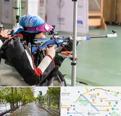 باشگاه تیراندازی بانوان در خیابان ارم شیراز