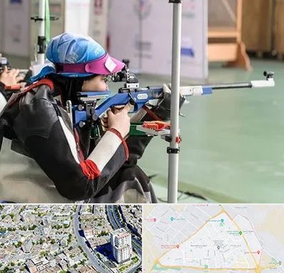 باشگاه تیراندازی بانوان در قاسم آباد مشهد