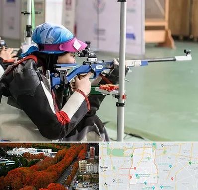 باشگاه تیراندازی بانوان در منطقه 6 تهران 