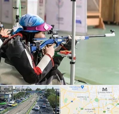 باشگاه تیراندازی بانوان در جنوب تهران 