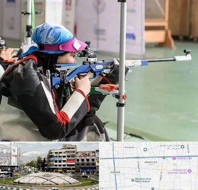 باشگاه تیراندازی بانوان در مرکز تهران