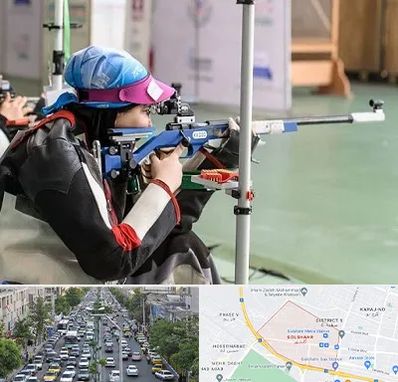 باشگاه تیراندازی بانوان در گلشهر کرج