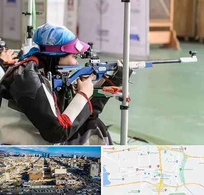 باشگاه تیراندازی بانوان در شهرک راه آهن