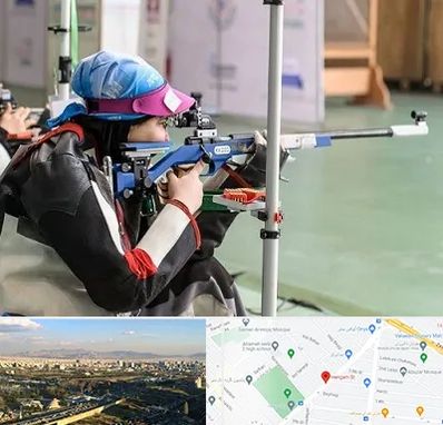 باشگاه تیراندازی بانوان در هنگام 