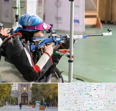 باشگاه تیراندازی بانوان در منطقه 12 تهران 