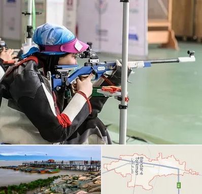 باشگاه تیراندازی بانوان در بندر ترکمن