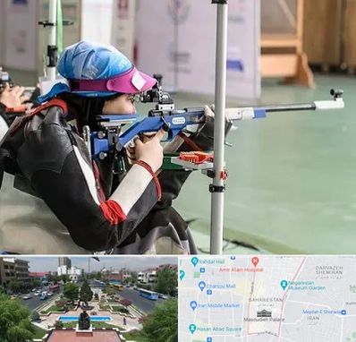 باشگاه تیراندازی بانوان در بهارستان 