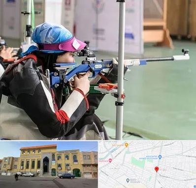 باشگاه تیراندازی بانوان در زنبیل آباد قم
