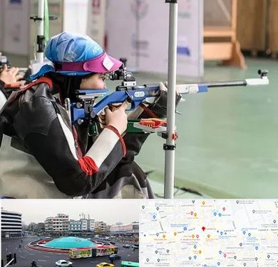 باشگاه تیراندازی بانوان در میدان انقلاب 