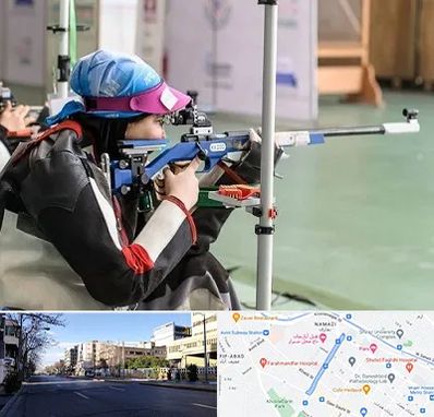 باشگاه تیراندازی بانوان در خیابان ملاصدرا شیراز