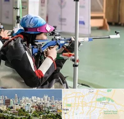 باشگاه تیراندازی بانوان در شرق تهران 