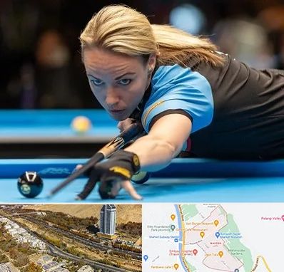 باشگاه بیلیارد بانوان در خیابان نیایش شیراز