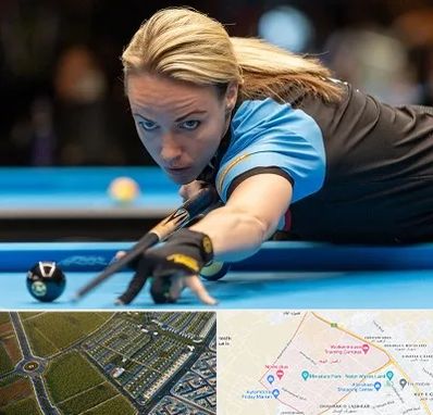 باشگاه بیلیارد بانوان در الهیه مشهد