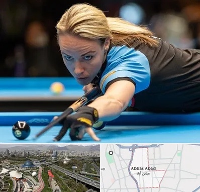 باشگاه بیلیارد بانوان در عباس آباد تهران