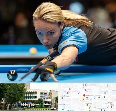 باشگاه بیلیارد بانوان در طالقانی 