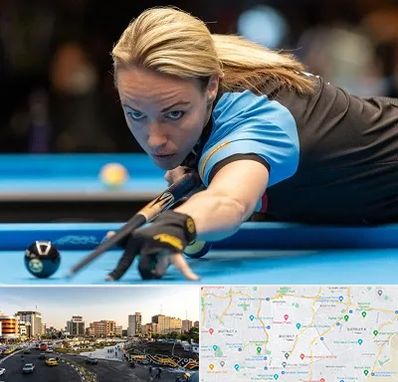 باشگاه بیلیارد بانوان در منطقه 7 تهران 