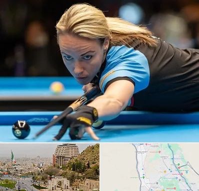 باشگاه بیلیارد بانوان در فرهنگ شهر شیراز