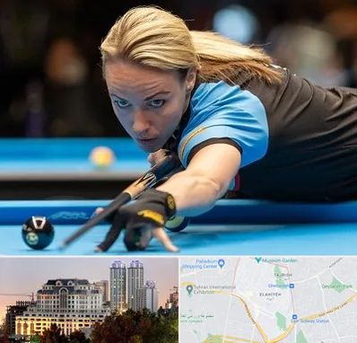 باشگاه بیلیارد بانوان در فرشته 