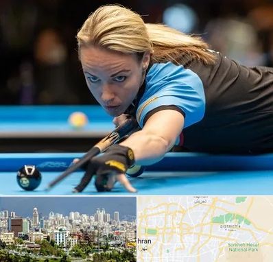 باشگاه بیلیارد بانوان در شرق تهران 