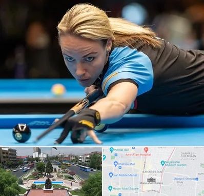 باشگاه بیلیارد بانوان در بهارستان 