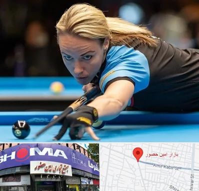 باشگاه بیلیارد بانوان در امین حضور