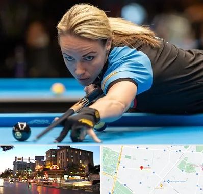 باشگاه بیلیارد بانوان در بلوار سجاد مشهد