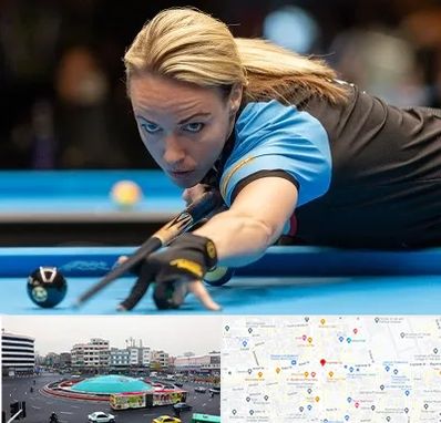 باشگاه بیلیارد بانوان در میدان انقلاب 