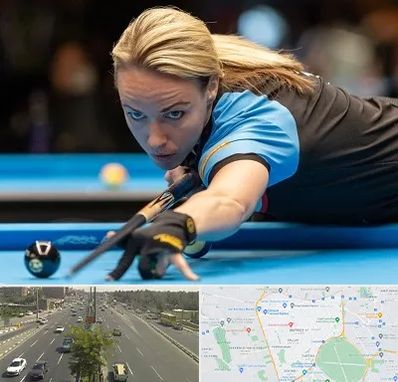 باشگاه بیلیارد بانوان در منطقه 17 تهران 