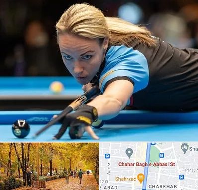 باشگاه بیلیارد بانوان در چهارباغ اصفهان