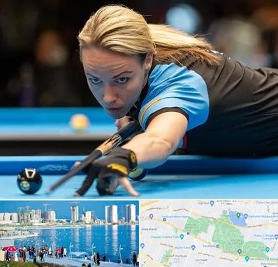 باشگاه بیلیارد بانوان در چیتگر 