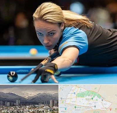 باشگاه بیلیارد بانوان در منطقه 4 تهران 