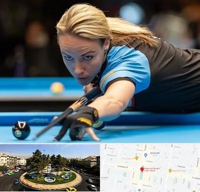 باشگاه بیلیارد بانوان در هفت حوض 