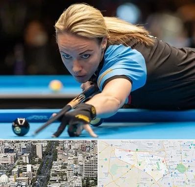 باشگاه بیلیارد بانوان در منطقه 18 تهران 