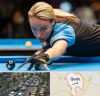 باشگاه بیلیارد بانوان در شهر قدس