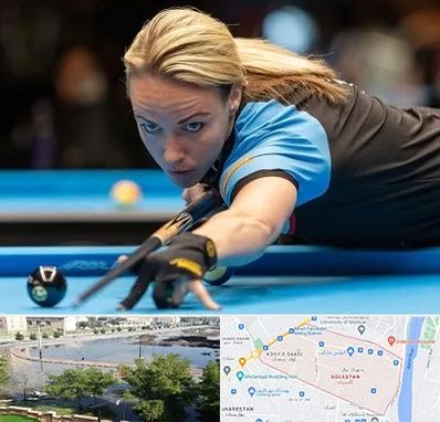 باشگاه بیلیارد بانوان در گلستان اهواز