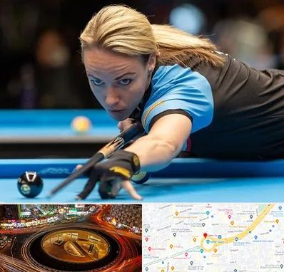 باشگاه بیلیارد بانوان در میدان ولیعصر 