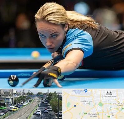 باشگاه بیلیارد بانوان در جنوب تهران 