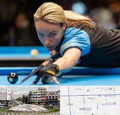 باشگاه بیلیارد بانوان در مرکز تهران