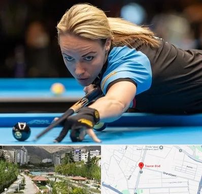 باشگاه بیلیارد بانوان در بلوار تعاون