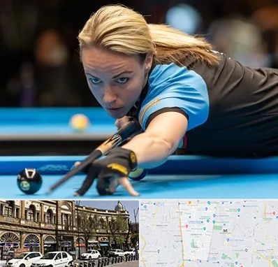 باشگاه بیلیارد بانوان در منطقه 11 تهران 