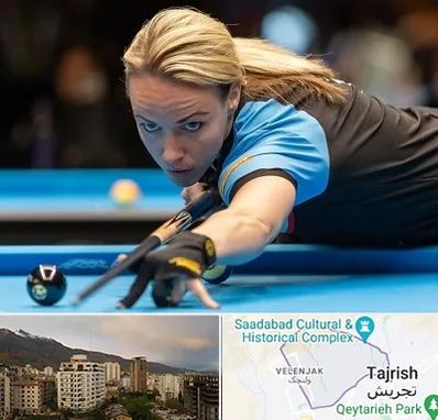 باشگاه بیلیارد بانوان در زعفرانیه 