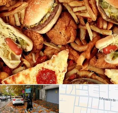 فست فود کیلویی در خیابان فلسطین