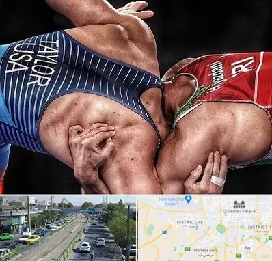 باشگاه کشتی در جنوب تهران 