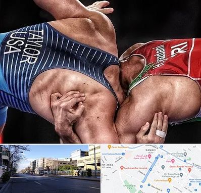 باشگاه کشتی در خیابان ملاصدرا شیراز