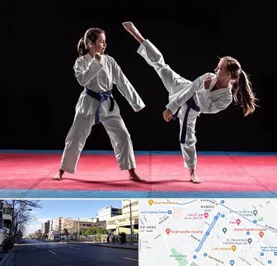 باشگاه تکواندو در خیابان ملاصدرا شیراز