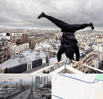 باشگاه پارکور در بلوار ارتش