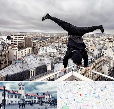 باشگاه پارکور در میدان شهرداری رشت