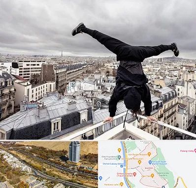 باشگاه پارکور در خیابان نیایش شیراز