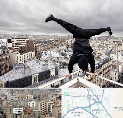 باشگاه پارکور در جنوب شرق تهران